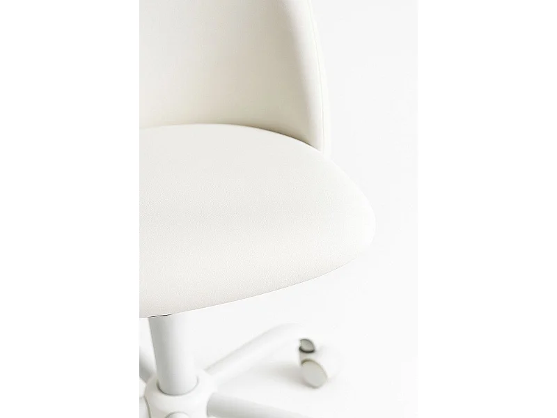 Silla de Escritorio sin brazos White Vint Office - Diseño innovador - Ideal para Estudio y Oficinas