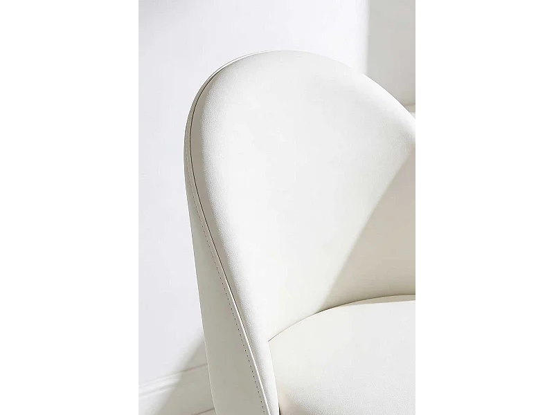 Silla de Escritorio sin brazos White Vint Office - Diseño innovador - Ideal para Estudio y Oficinas