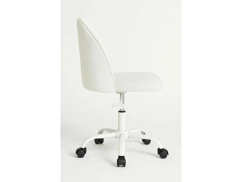 Silla de Escritorio sin brazos White Vint Office - Diseño innovador - Ideal para Estudio y Oficinas