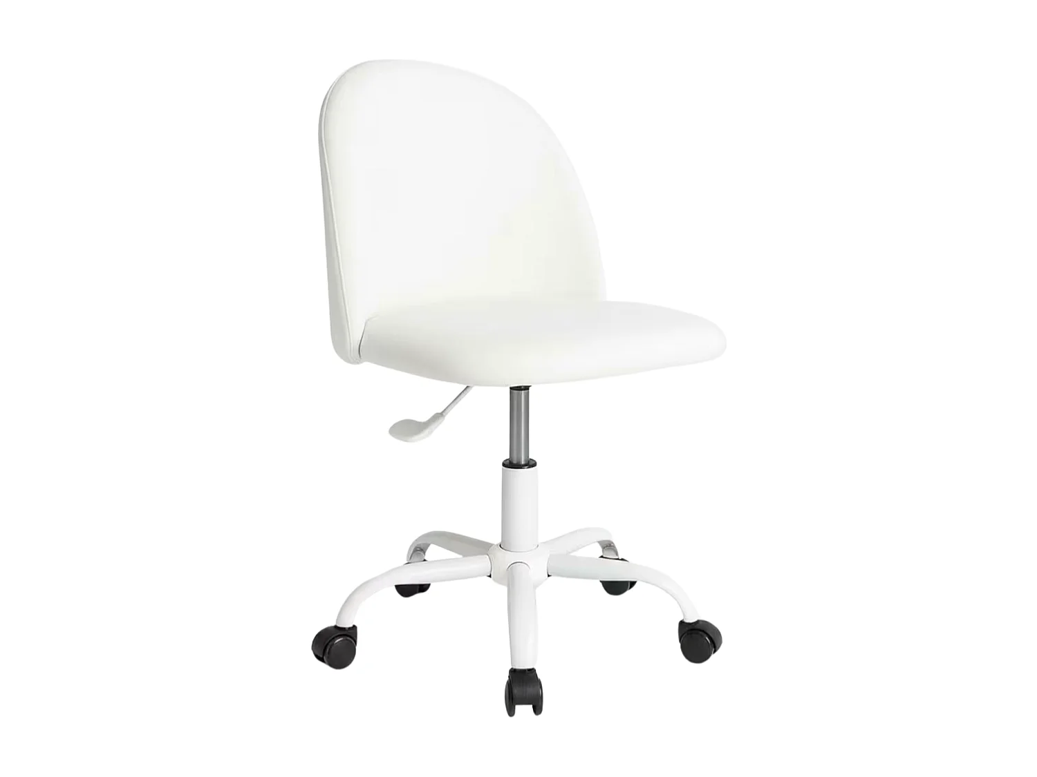 Silla de Escritorio sin brazos White Vint Office - Diseño innovador - Ideal para Estudio y Oficinas