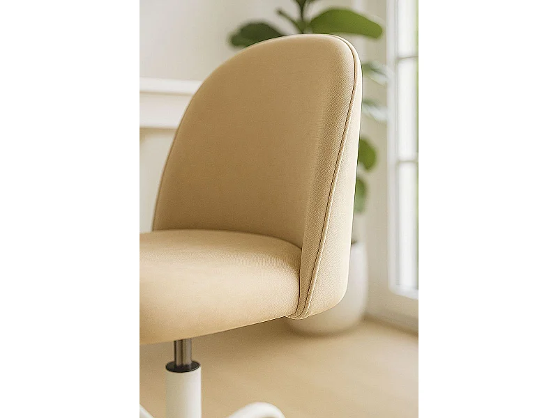 Silla de Escritorio sin brazos White Vint Office - Diseño innovador - Ideal para Estudio y Oficinas