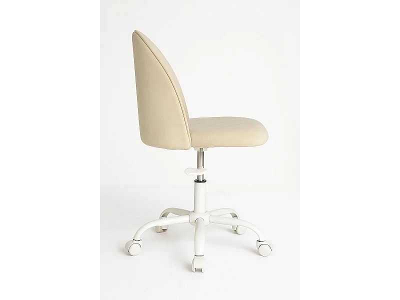 Silla de Escritorio sin brazos White Vint Office - Diseño innovador - Ideal para Estudio y Oficinas
