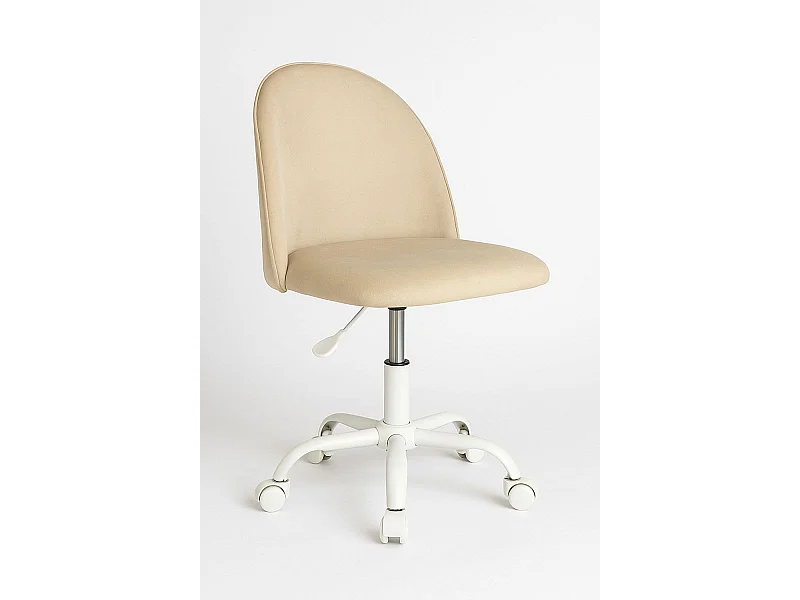 Silla de Escritorio sin brazos White Vint Office - Diseño innovador - Ideal para Estudio y Oficinas