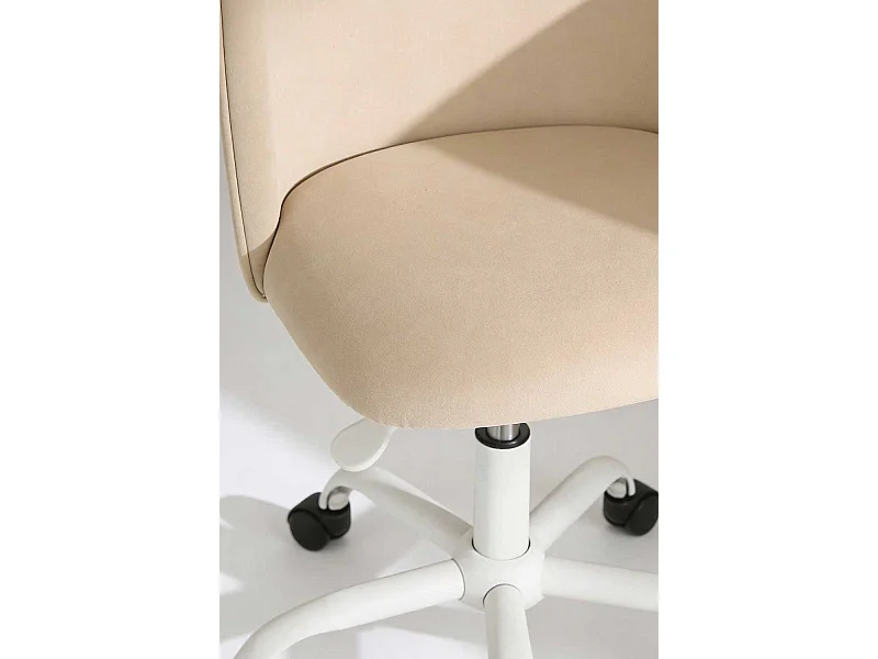 Silla de Escritorio sin brazos White Vint Office - Diseño innovador - Ideal para Estudio y Oficinas