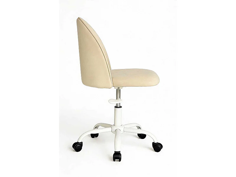 Silla de Escritorio sin brazos White Vint Office - Diseño innovador - Ideal para Estudio y Oficinas