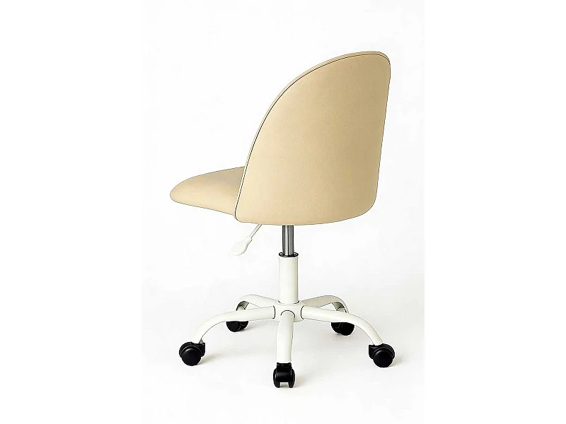 Silla de Escritorio sin brazos White Vint Office - Diseño innovador - Ideal para Estudio y Oficinas