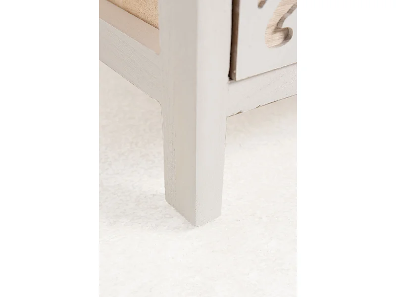 Muebles Auxiliares - Mueble Auxiliar Cloak Blanco Ancho 3 Cajones