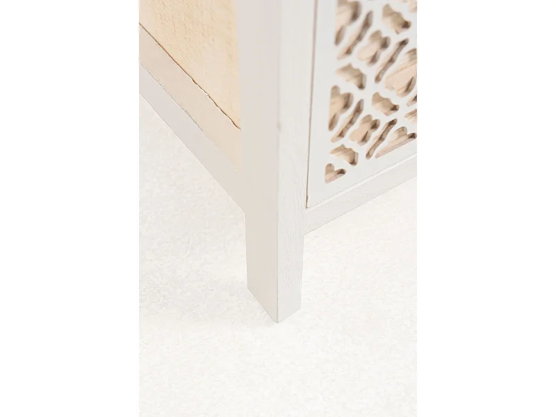 Muebles Auxiliares - Mueble Auxiliar Egle Blanco Estrecho 4 Cajones