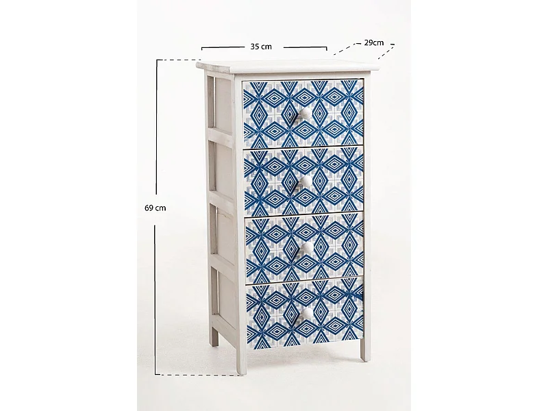 Muebles Auxiliares - Mueble Tile 4 Cajones