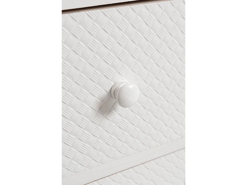 Muebles Auxiliares - Mueble Auxiliar Lotuc Blanco Estrecho 4 Cajones