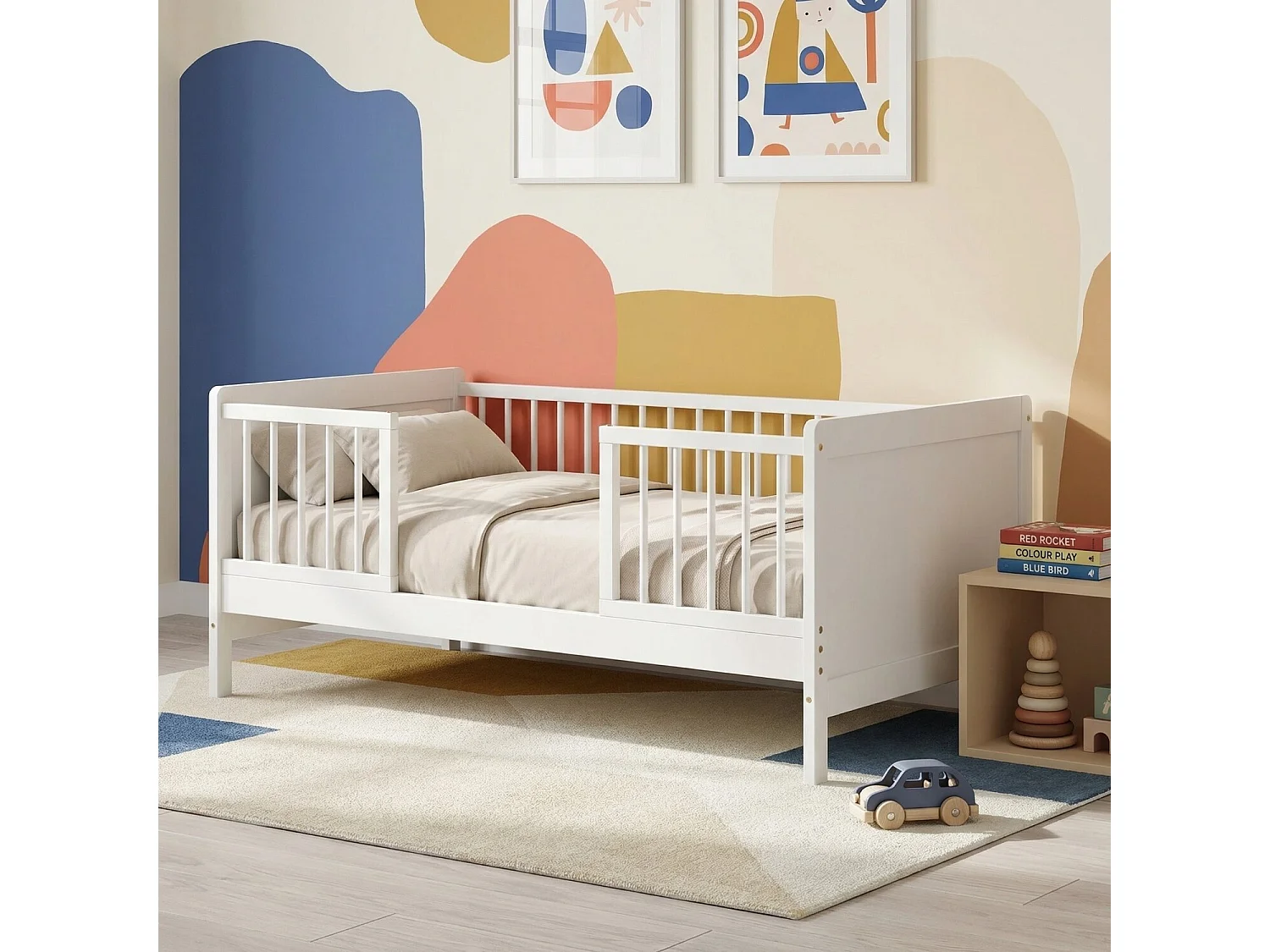 Noa & Nani Anni Toddler Bed in White
