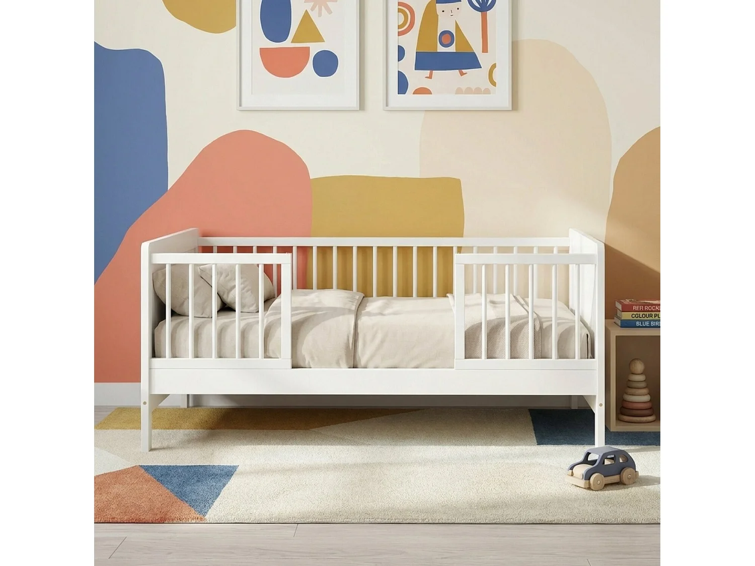 Noa & Nani Anni Toddler Bed in White