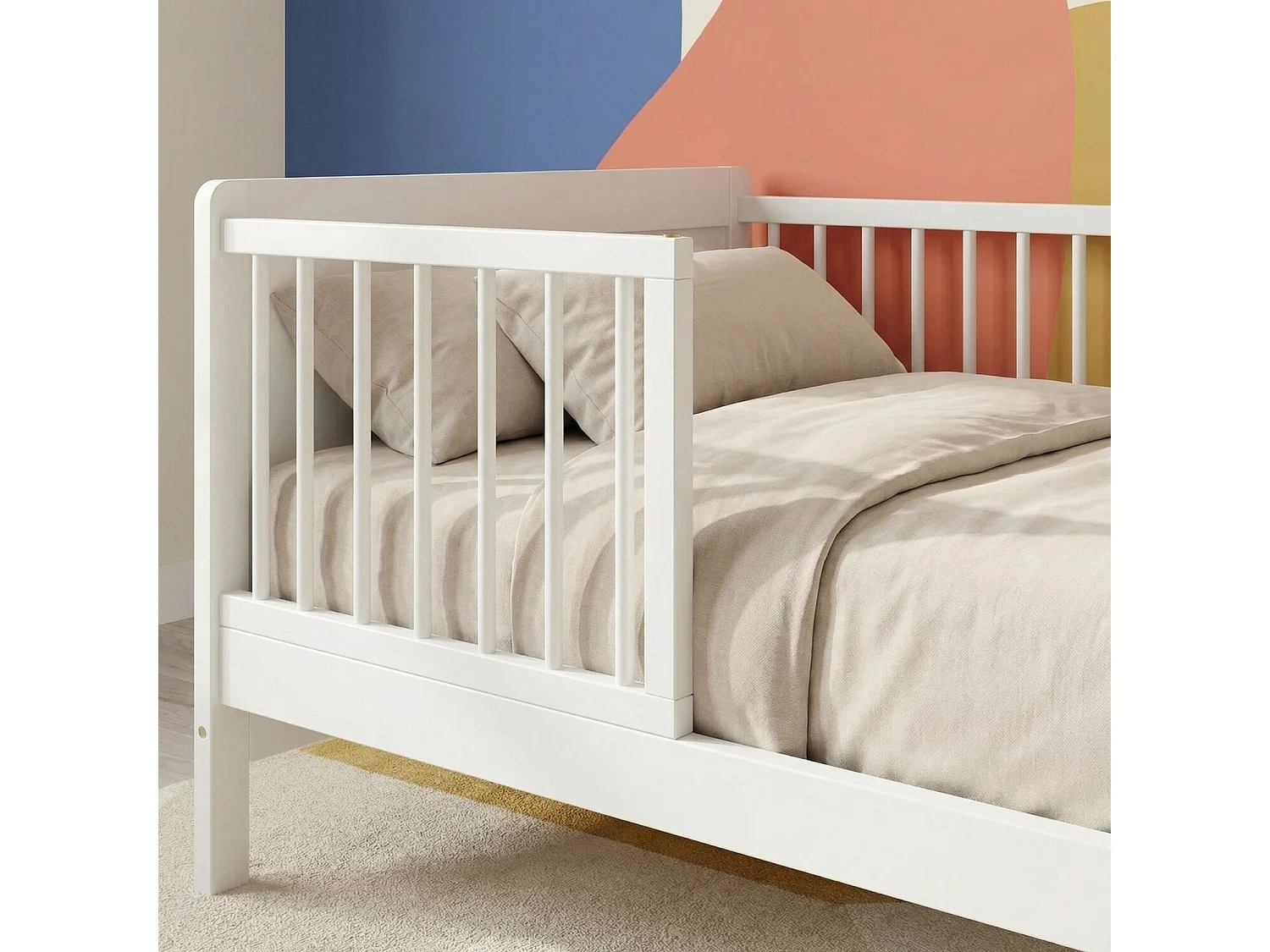 Noa & Nani Anni Toddler Bed in White