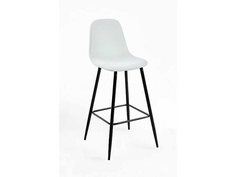 Taburetes Cocina - Taburete Black Teok Tela - Beige