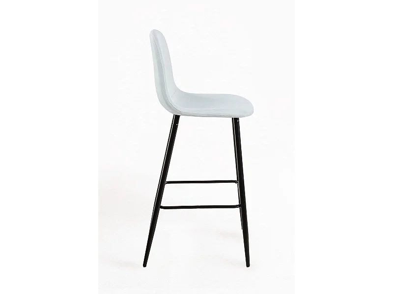 Taburetes Cocina - Taburete Black Teok Tela - Beige