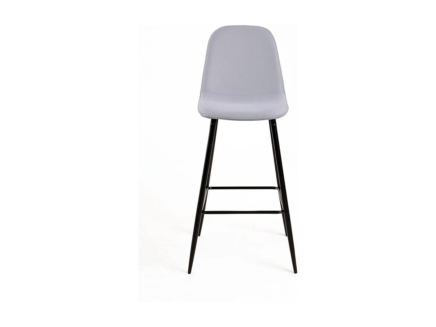 Taburetes Cocina - Taburete Black Teok Tela - Gris claro