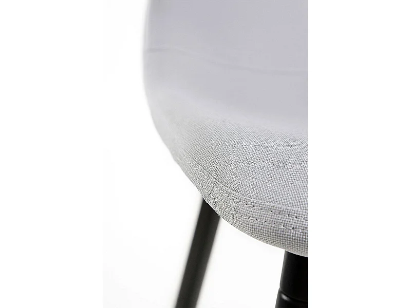 Taburetes Cocina - Taburete Black Teok Tela - Gris claro