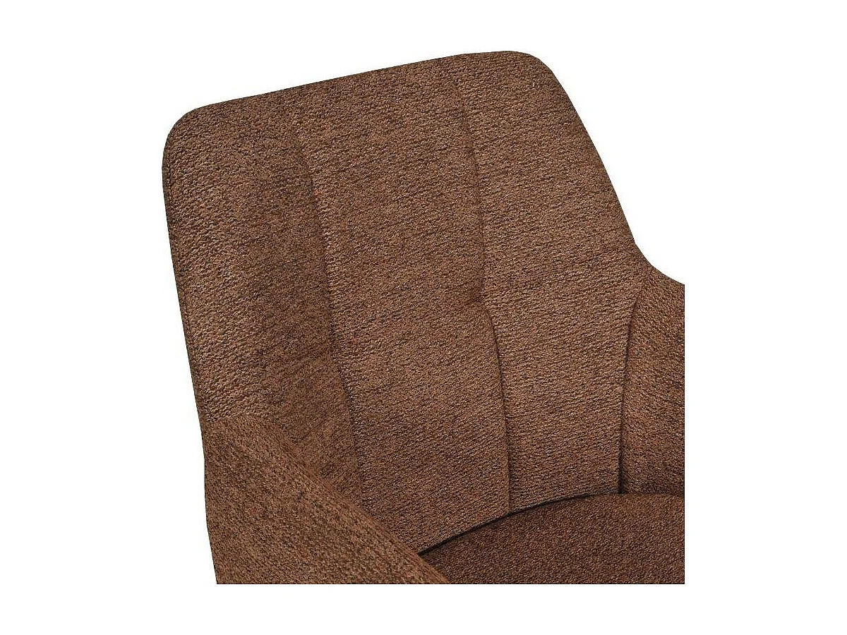 Lot de 2 chaises pivotantes LINEA / Brun