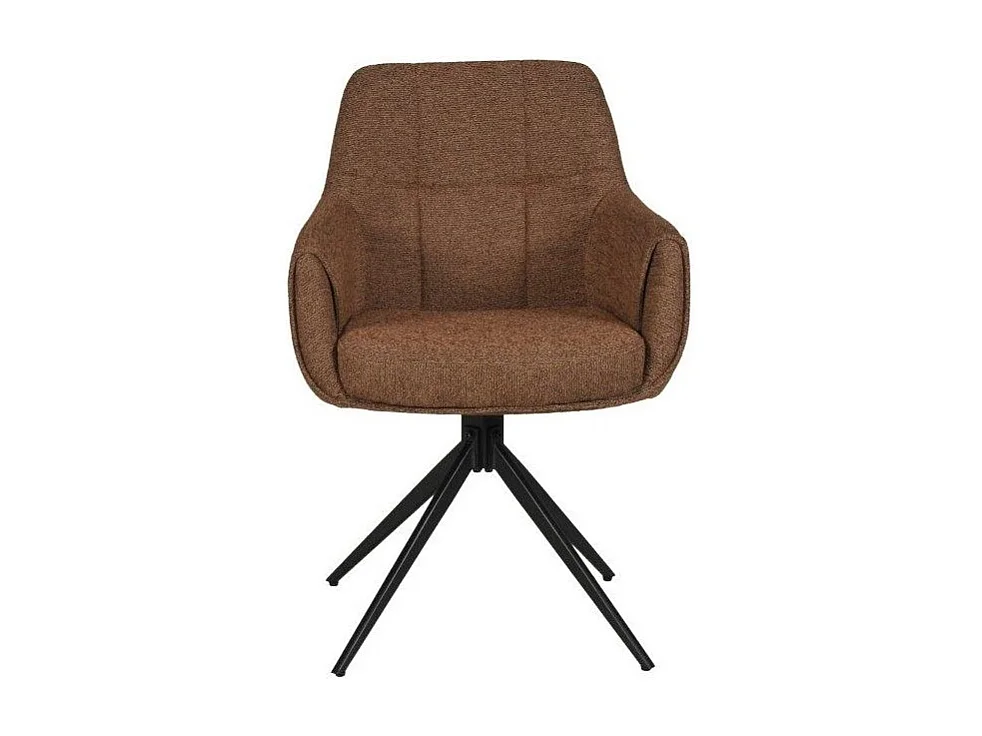 Lot de 2 chaises pivotantes LINEA / Brun