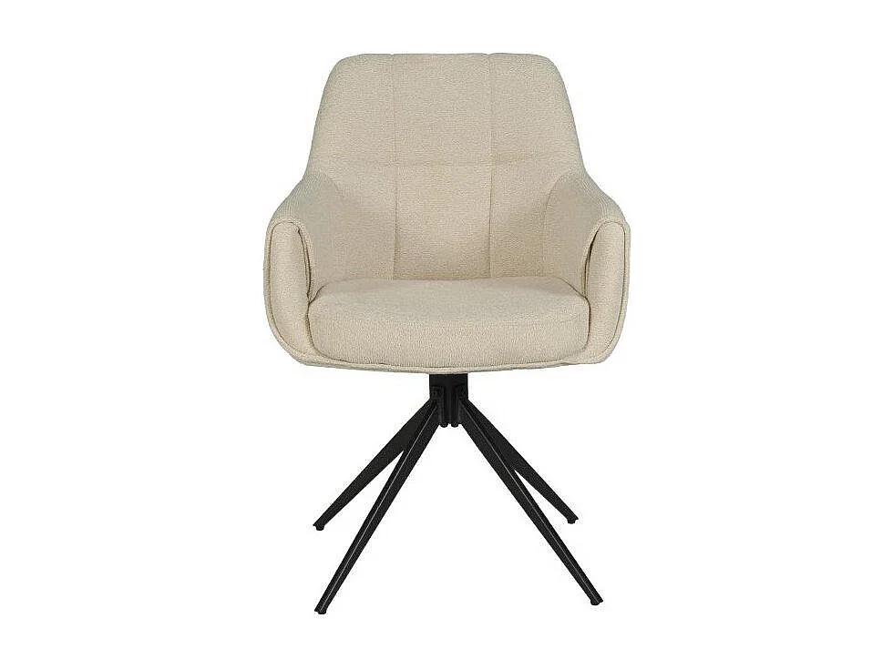 Lot de 2 chaises pivotantes LINEA / Beige