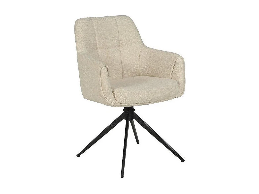 Lot de 2 chaises pivotantes LINEA / Beige