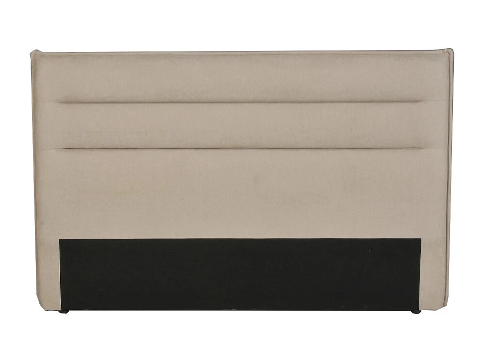 Tête de lit en tissu DAPHNE, compatible avec lits 140 et 160cm, Beige