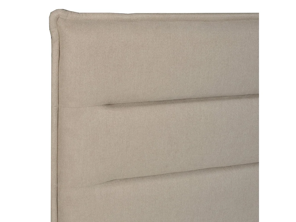 Tête de lit en tissu DAPHNE, compatible avec lits 140 et 160cm, Beige