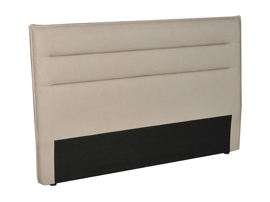 Tête de lit en tissu DAPHNE, compatible avec lits 140 et 160cm, Beige