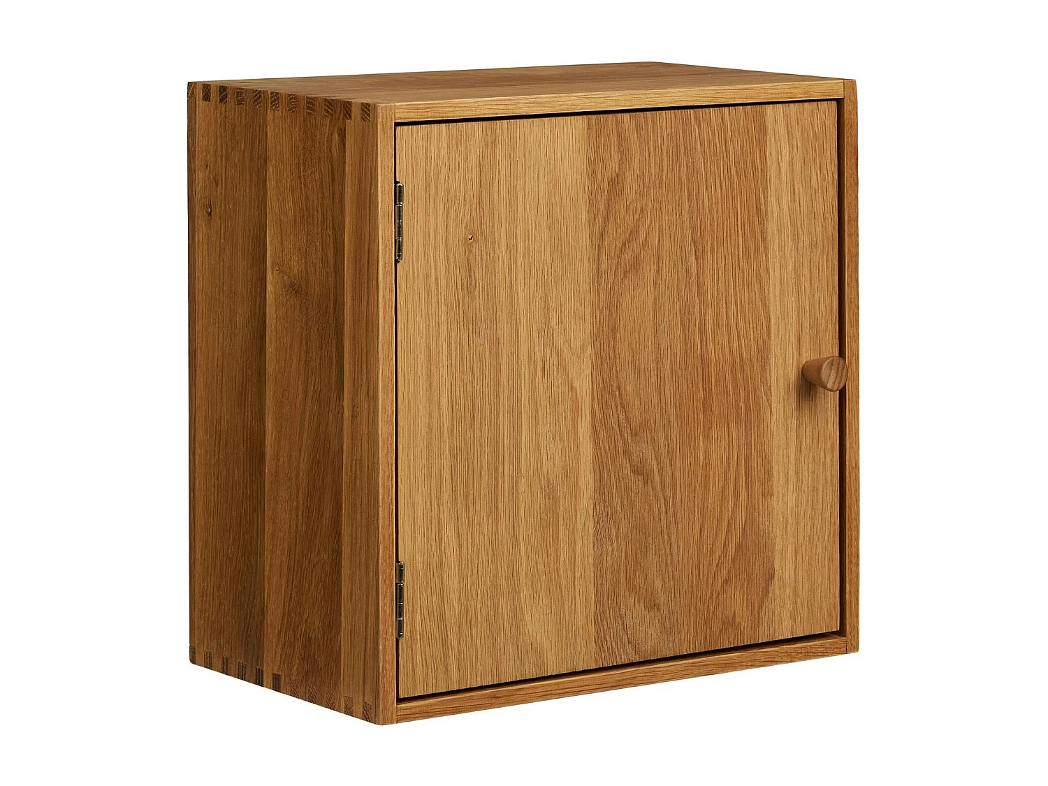Etagère cube avec porte en bois de chêne 30 cm VARDE