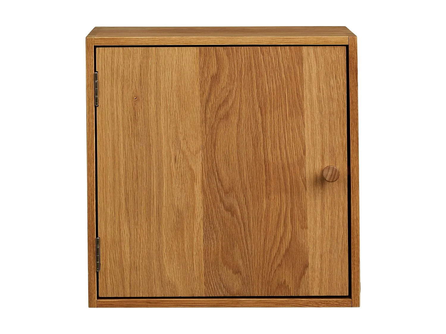 Etagère cube avec porte en bois de chêne 30 cm VARDE