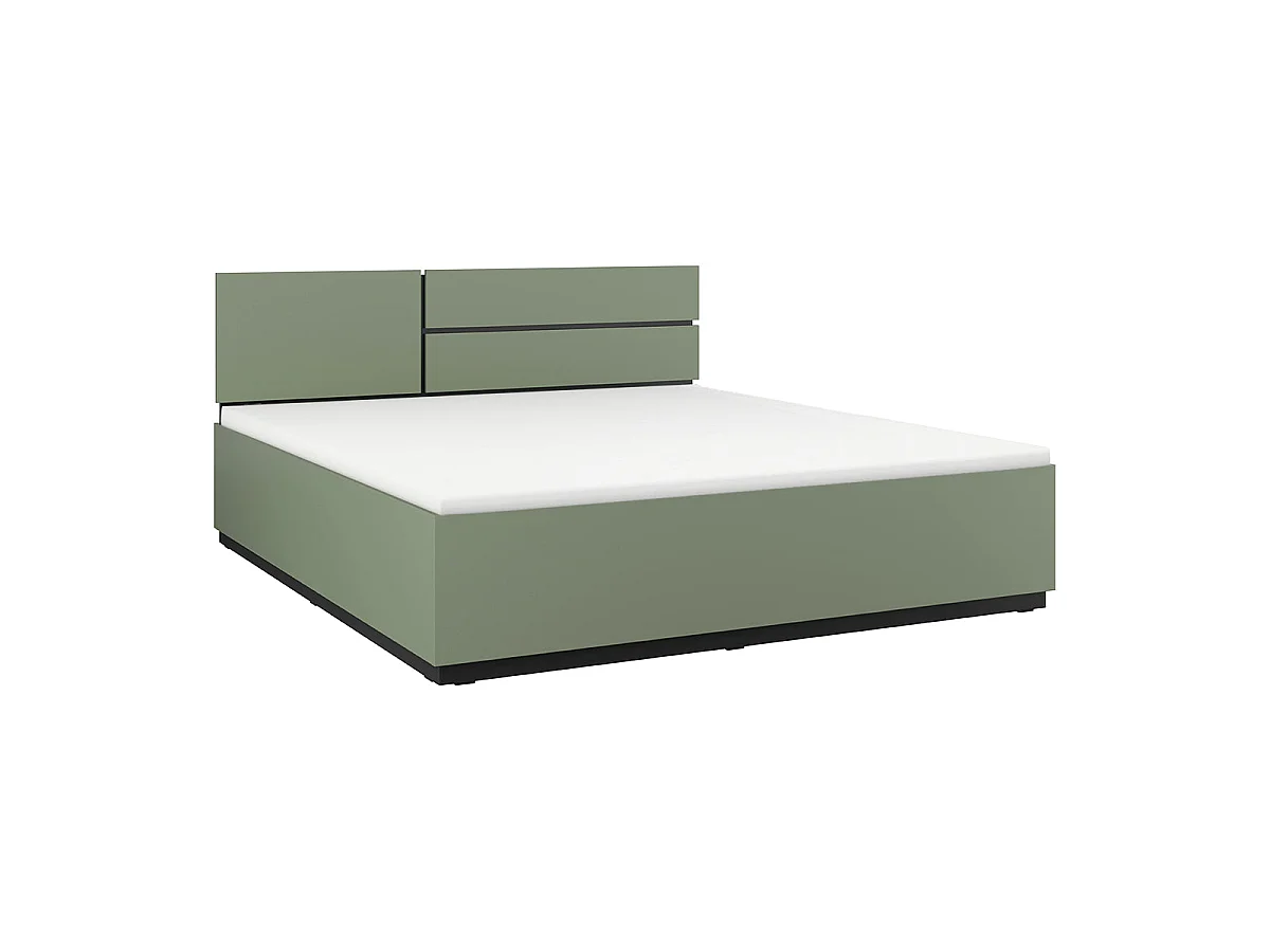 Bed 180x200 including box spring Lilia Green
