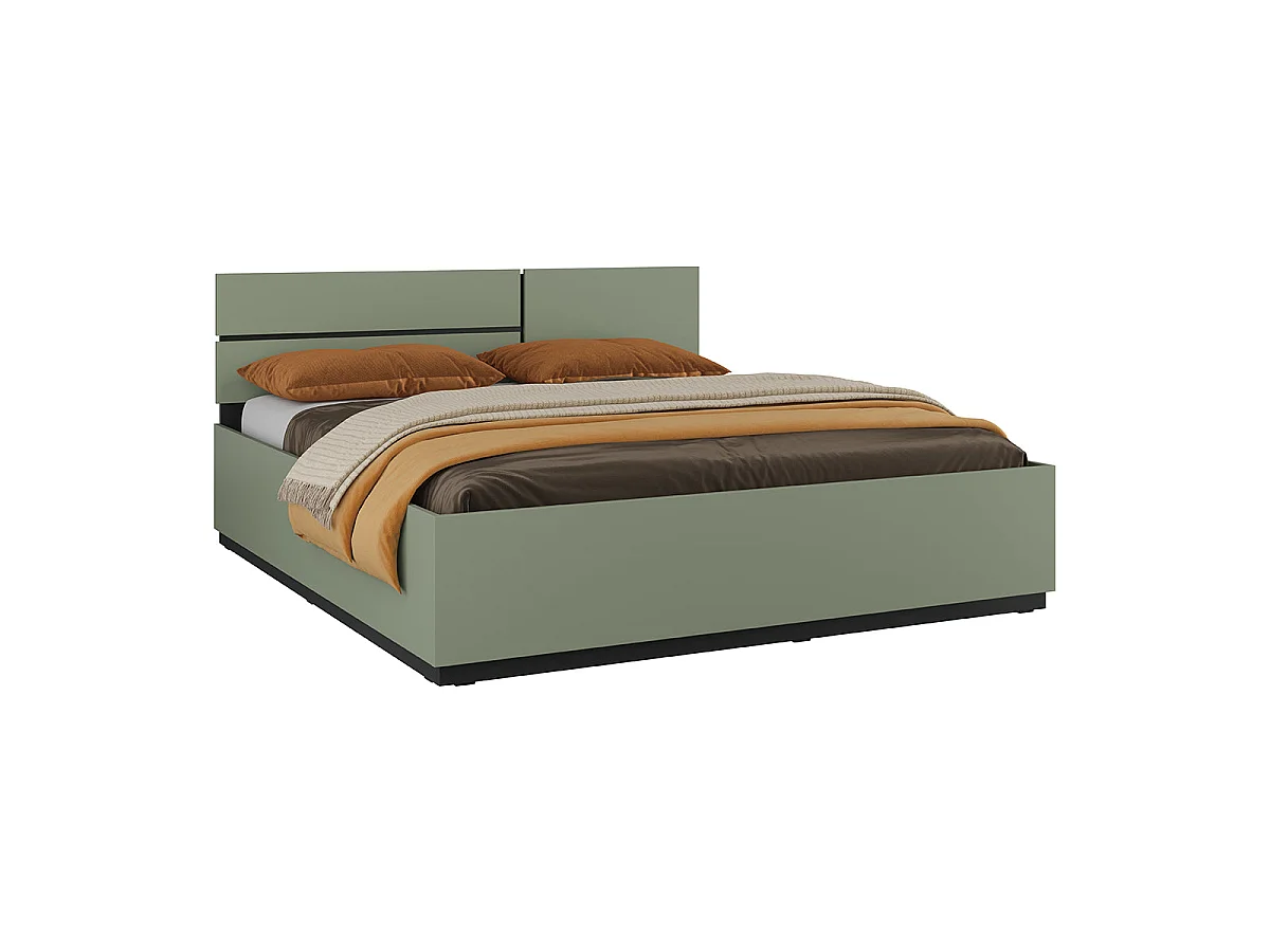 Bed 180x200 including box spring Lilia Green