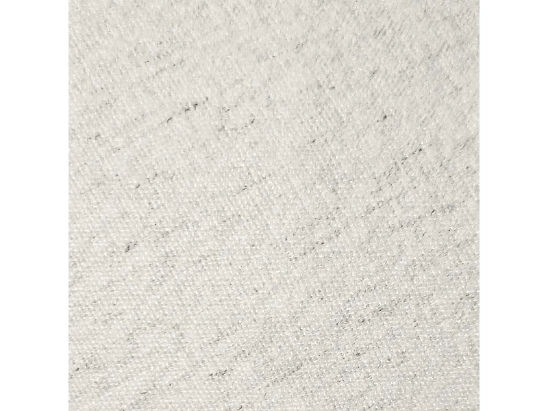 Fauteuil pivotant 360° en tissu chiné écru et pied en métal - TALIA