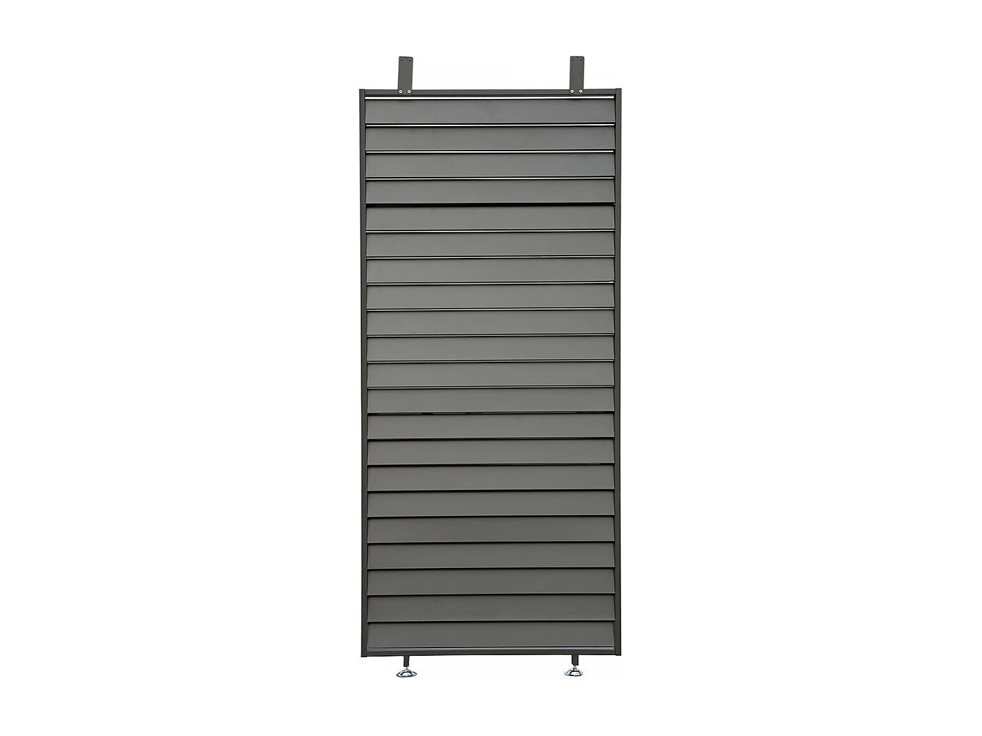 Persiana in acciaio zincato "Clifford" per pergola bioclimatica - 92 x 4 x 208 cm - Grigio