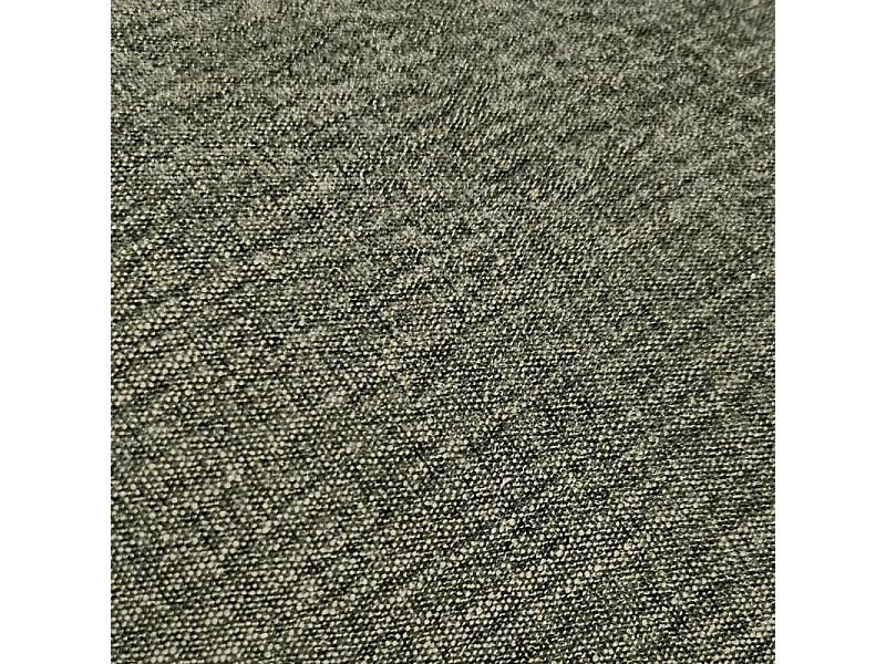 Fauteuil pivotant 360° en tissu chiné vert et pied en métal - TALIA