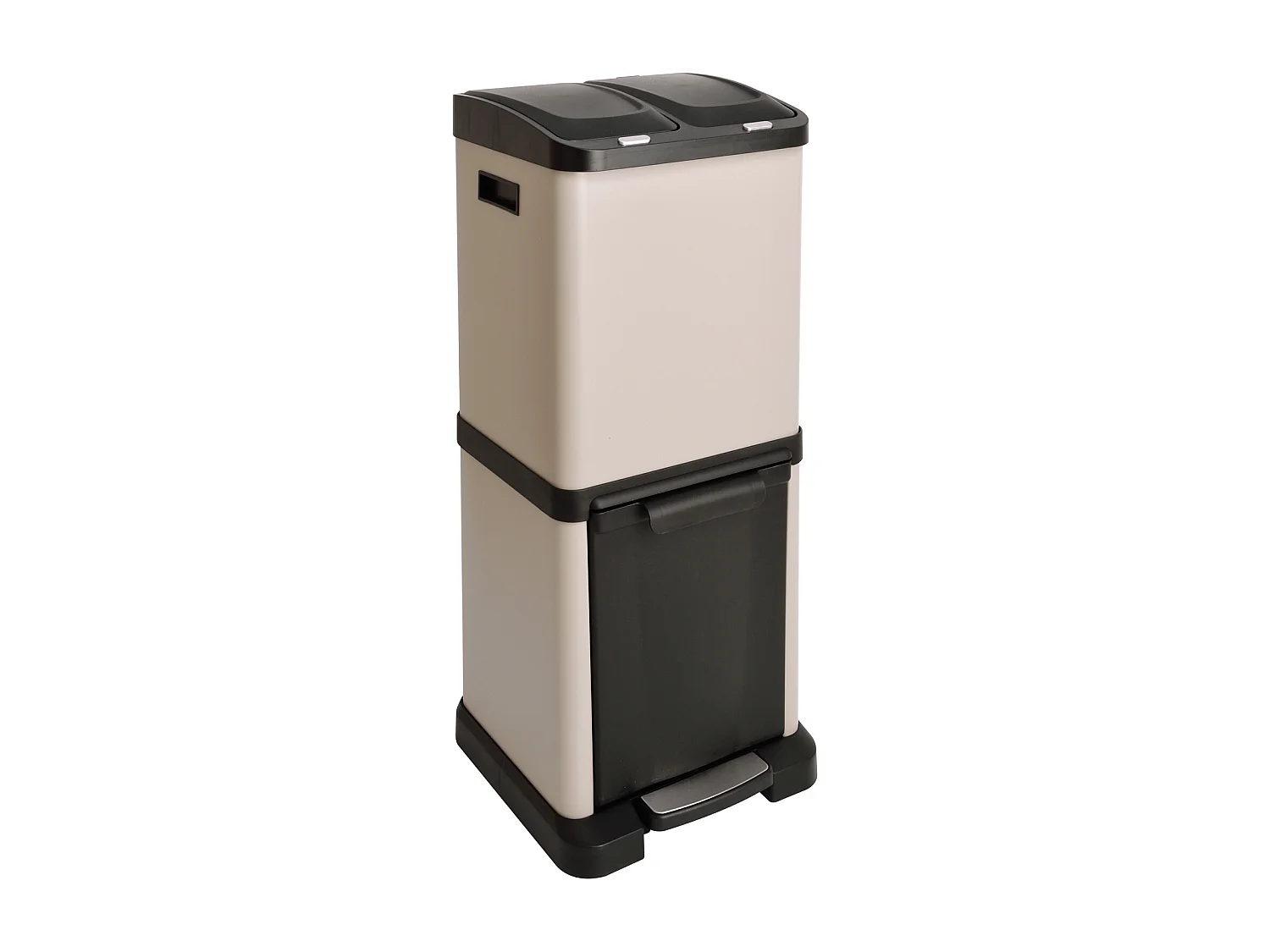SVITA 3XCOMBO32 Poubelle 2x 8L + 16L Taupe