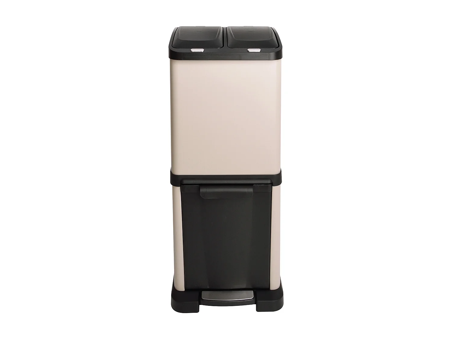 SVITA 3XCOMBO32 Poubelle 2x 8L + 16L Taupe