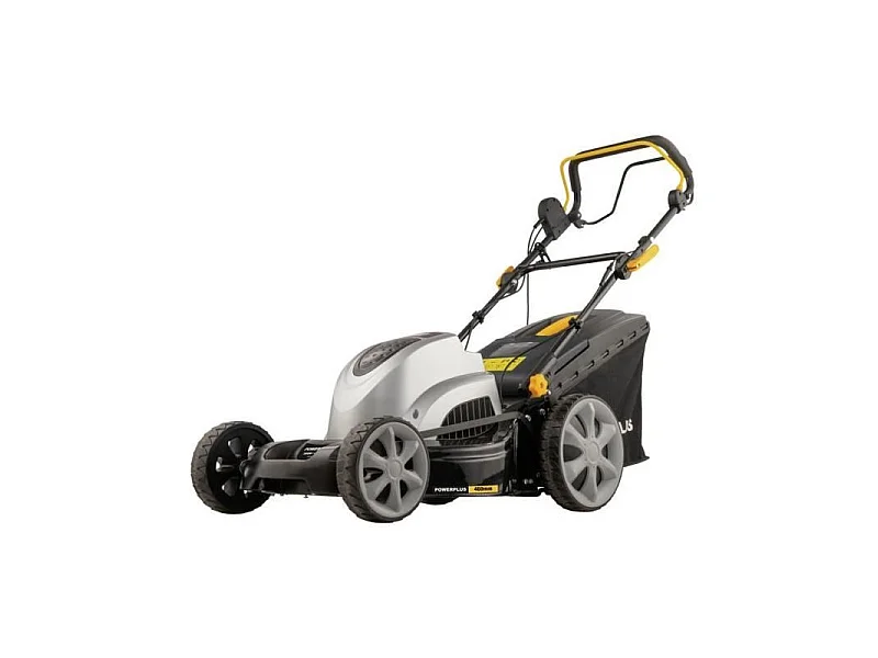 Tondeuse a gazon électrique - POWERPLUS - POWPG6290 - 1800 W - 460 mm Ø - Avec ramassage, mulching et éjection Arriere
