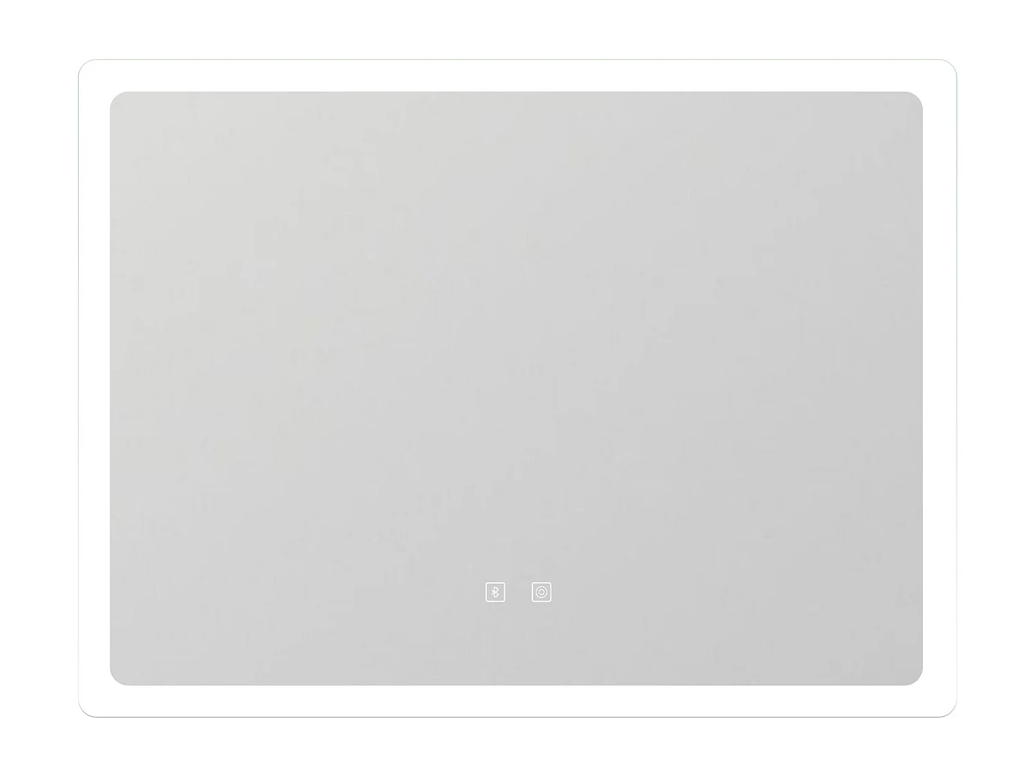 AICA Espelho de Banho Inteligente LED 3 Cores 80×60cm,Antiembaçante,Bluetooth,Regulagem Contínua e Memória de Configuração
