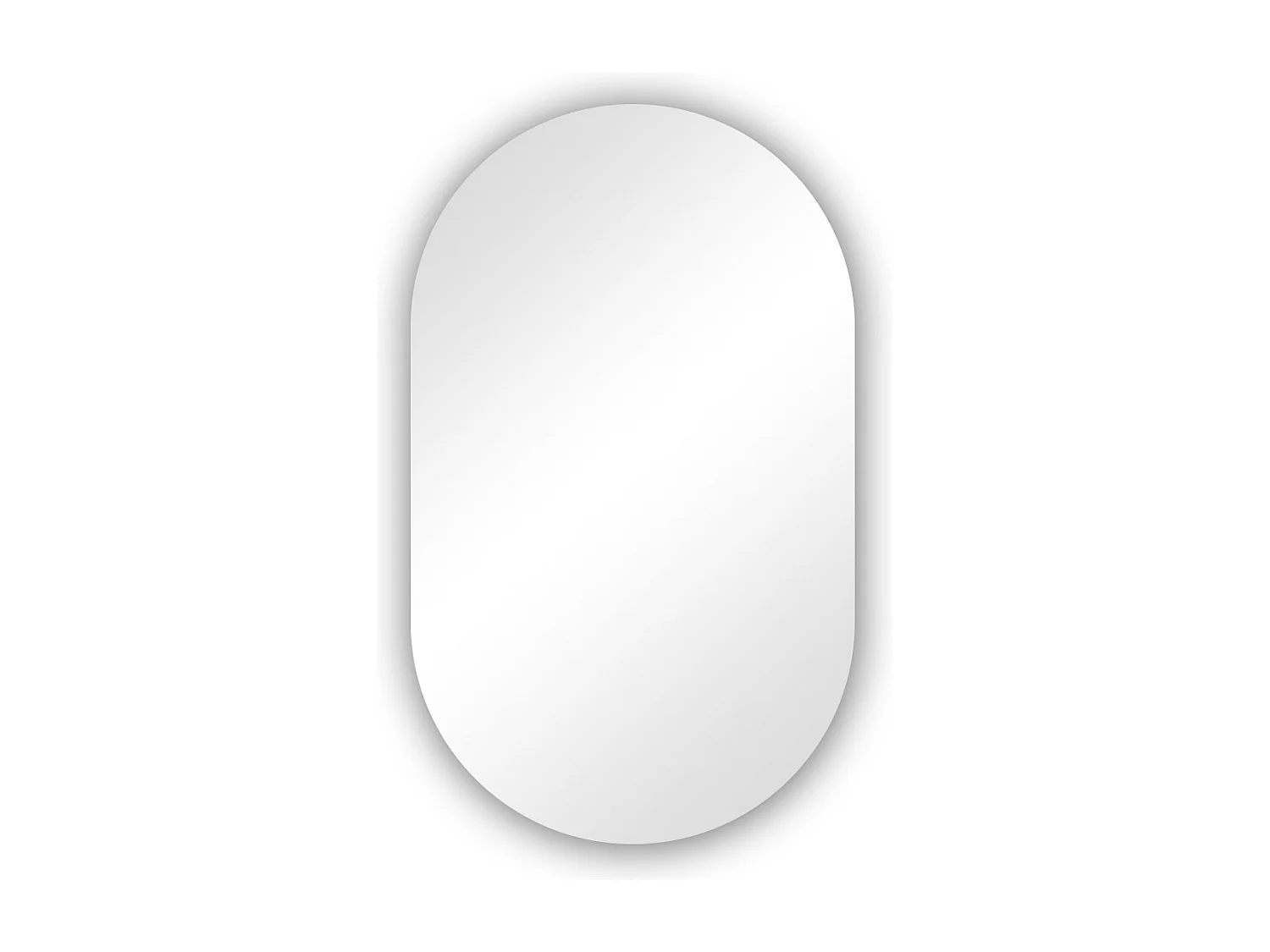 AICA Espelho de Banho com LED Branco,40×90cm,Antiembaçante,Regulagem Contínua e Memória