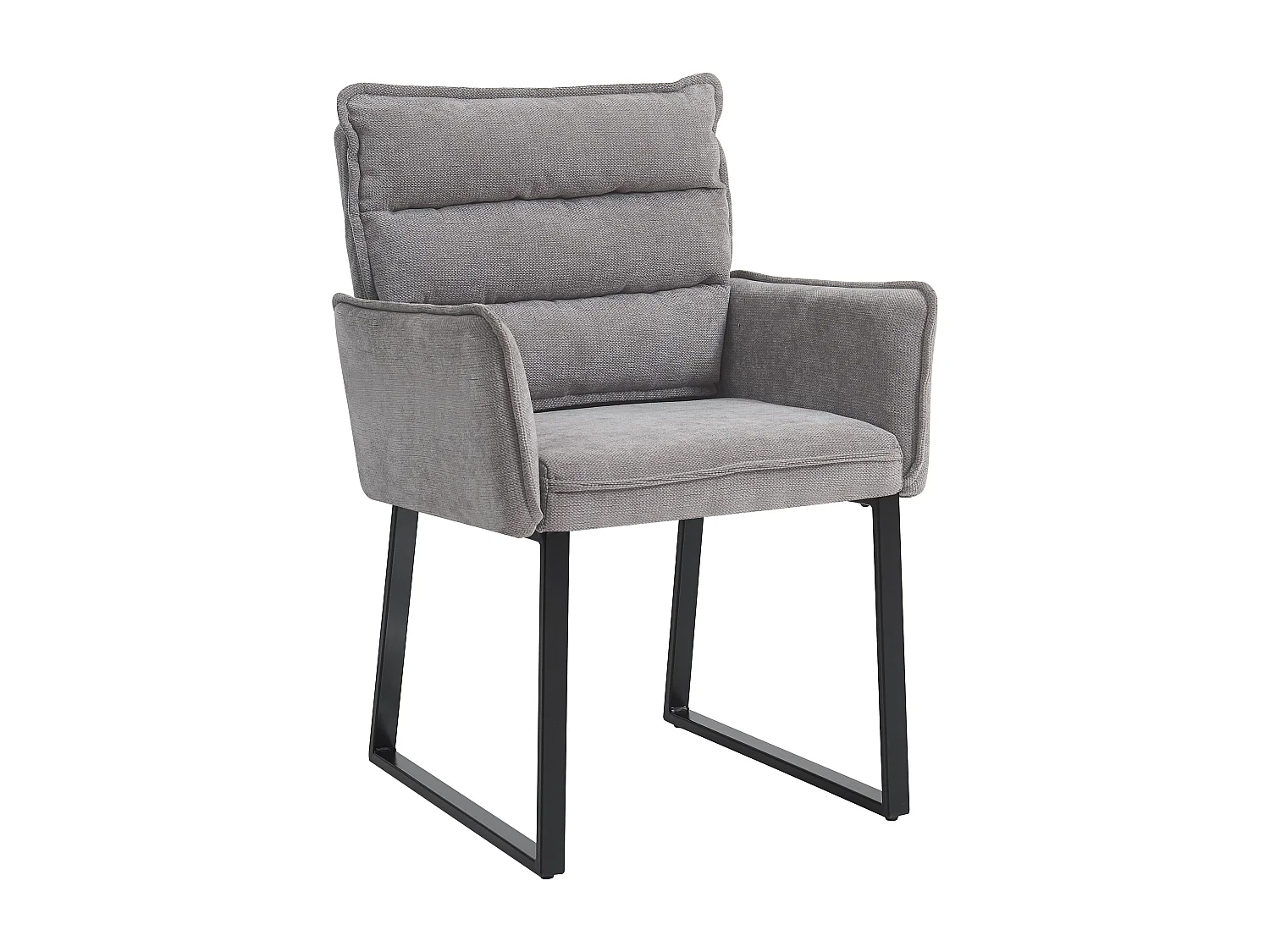 Ensemble table et chaise de salle à manger - avec un banc d'angle + 2 chaise + 1 table - chenille + MDF - gris