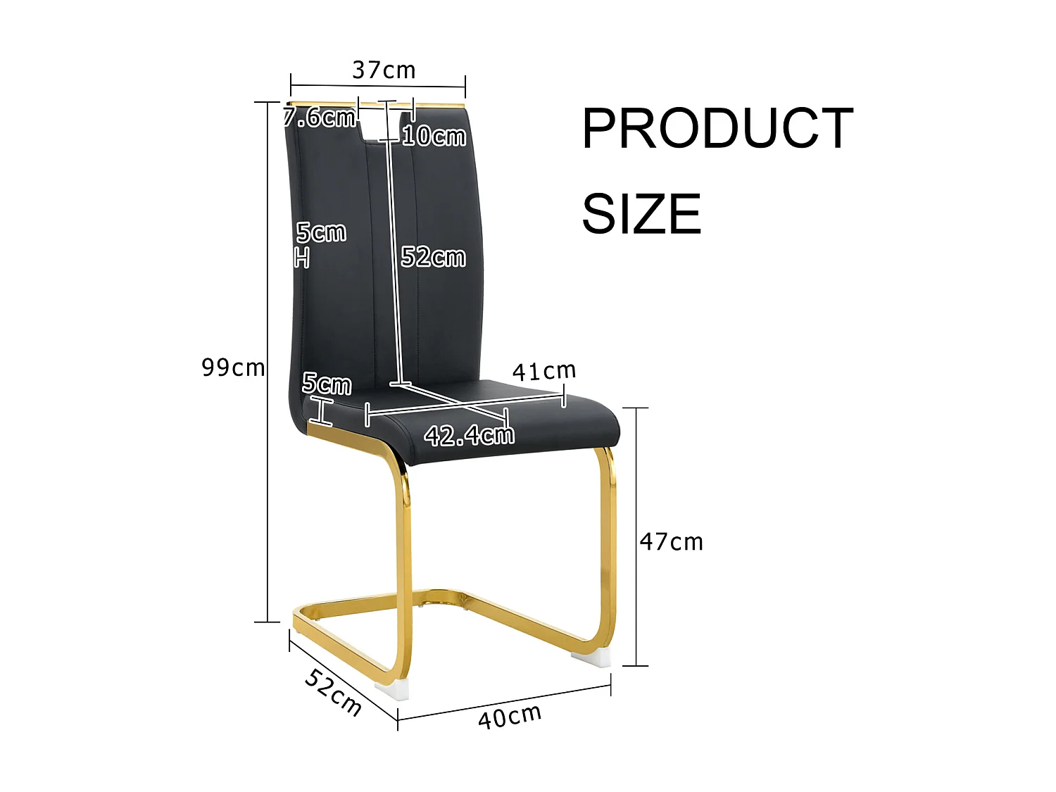 Set van 2 witte stoelen van PU-kunstleer met zilverkleurig metalen frame.