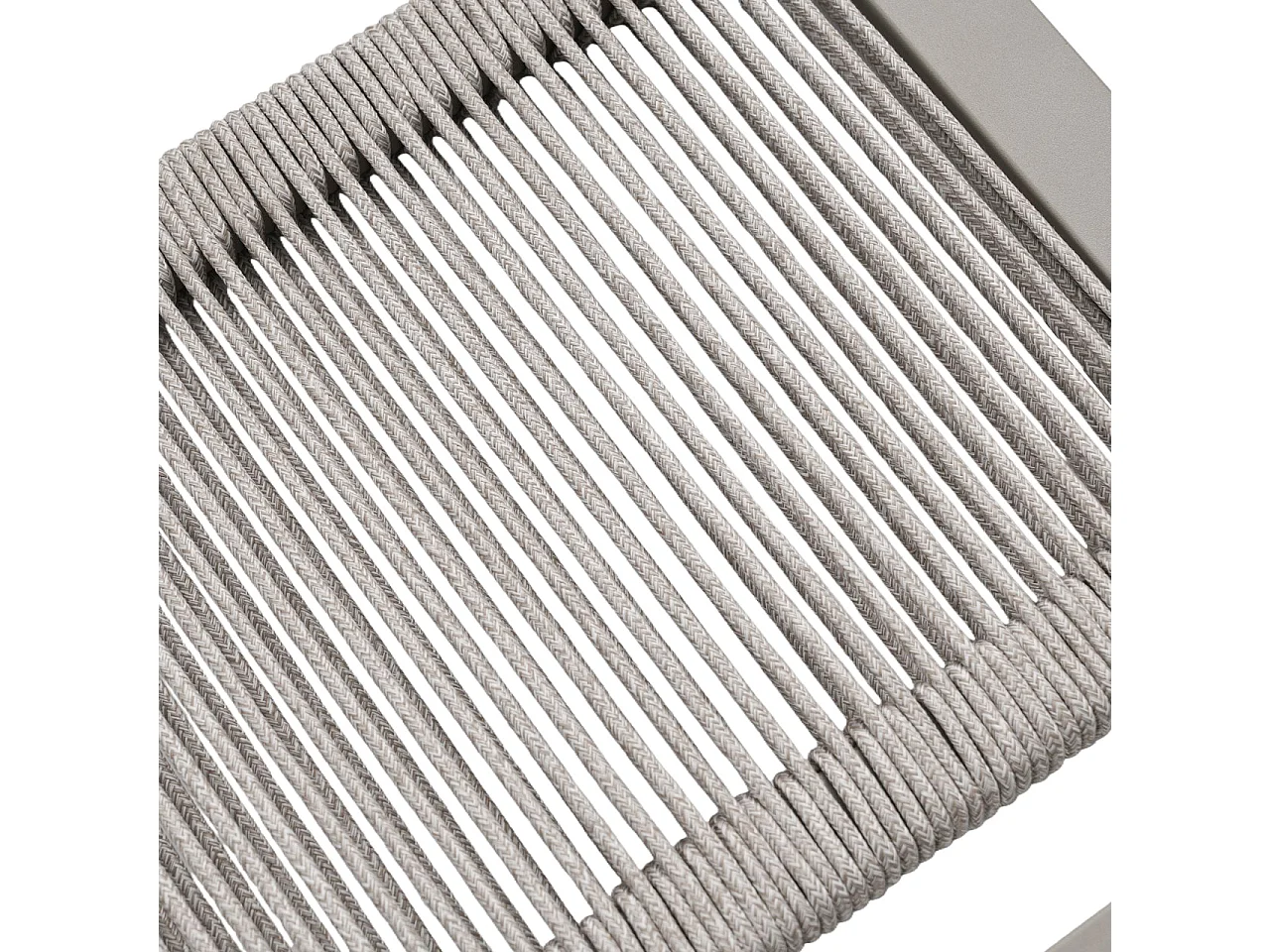 Tuinmeubelset voor 3 personen - Multifunctionele bank - om te zetten in een fauteuil - Gegalvaniseerd staal - Khaki