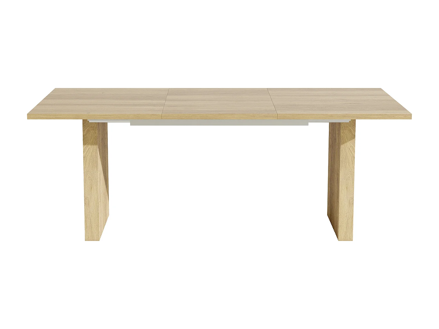 Table de salle à manger extensible - 140/200 x 90 x 75 cm - pour 6 à 8 personnes - Style sobre - MDF - naturel
