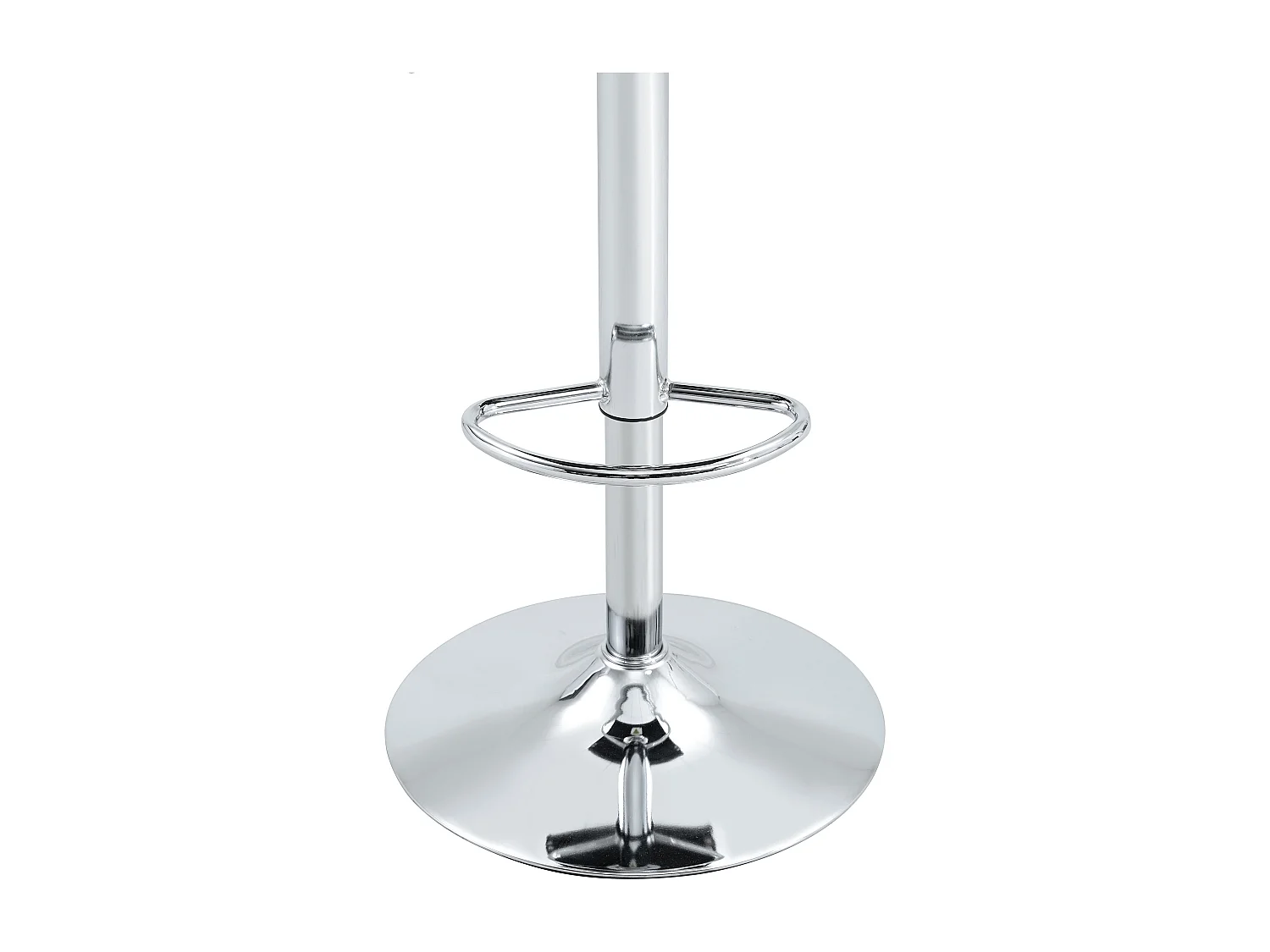 Lot de 2 chaises de bar réglables pivotantes effet crocodile - PVC noir, pieds argentés