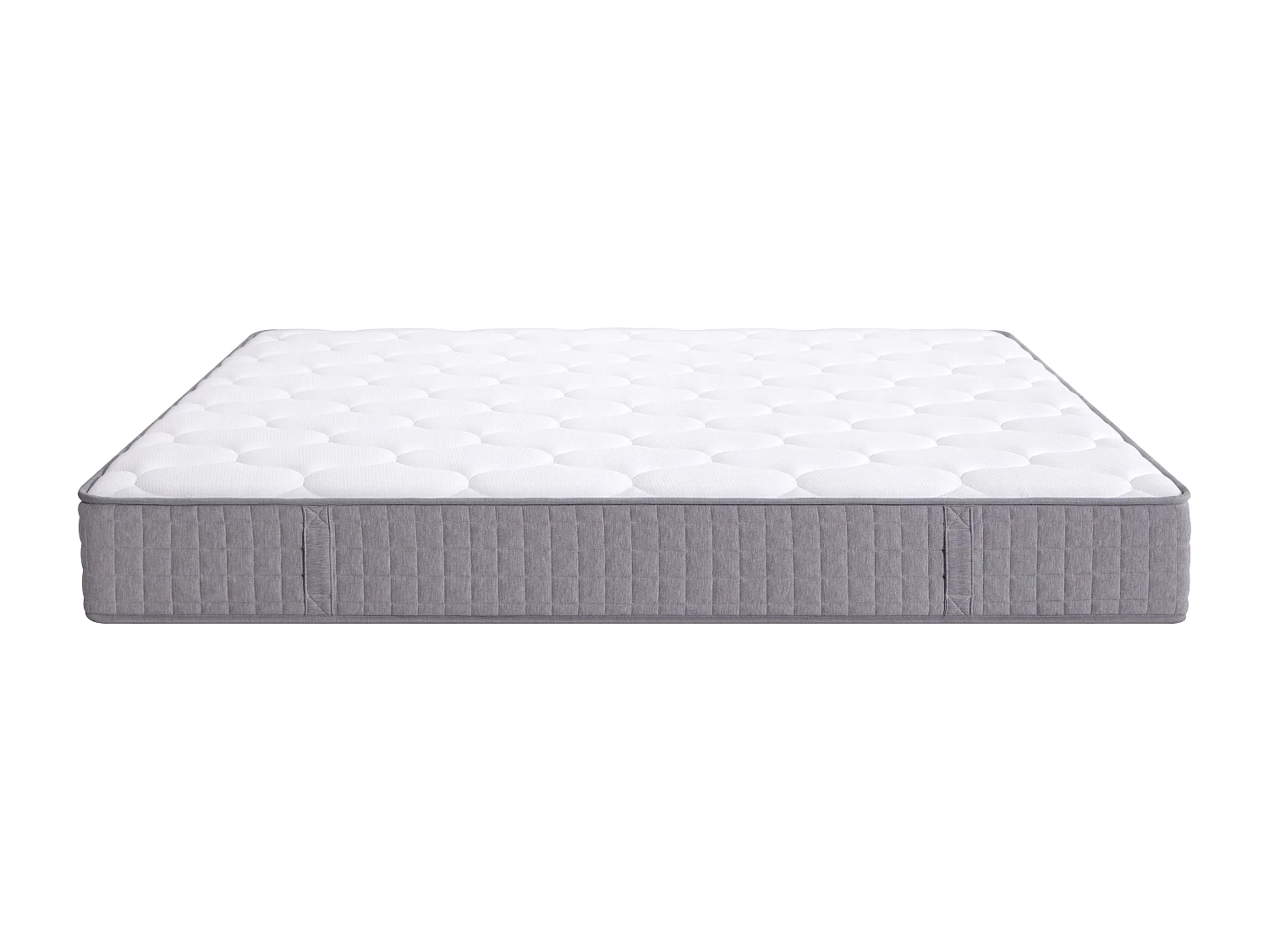 Materac sprężynowy ergonomiczny 7-strefowy - 180 x 200 cm - wys. 25 cm - pianka + sprężyny - biały