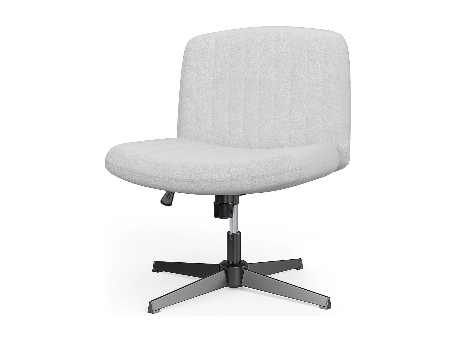 Chaise de bureau moderne sans accoudoirs et sans roulettes, à pieds entrecroisés, pour la chambre à coucher