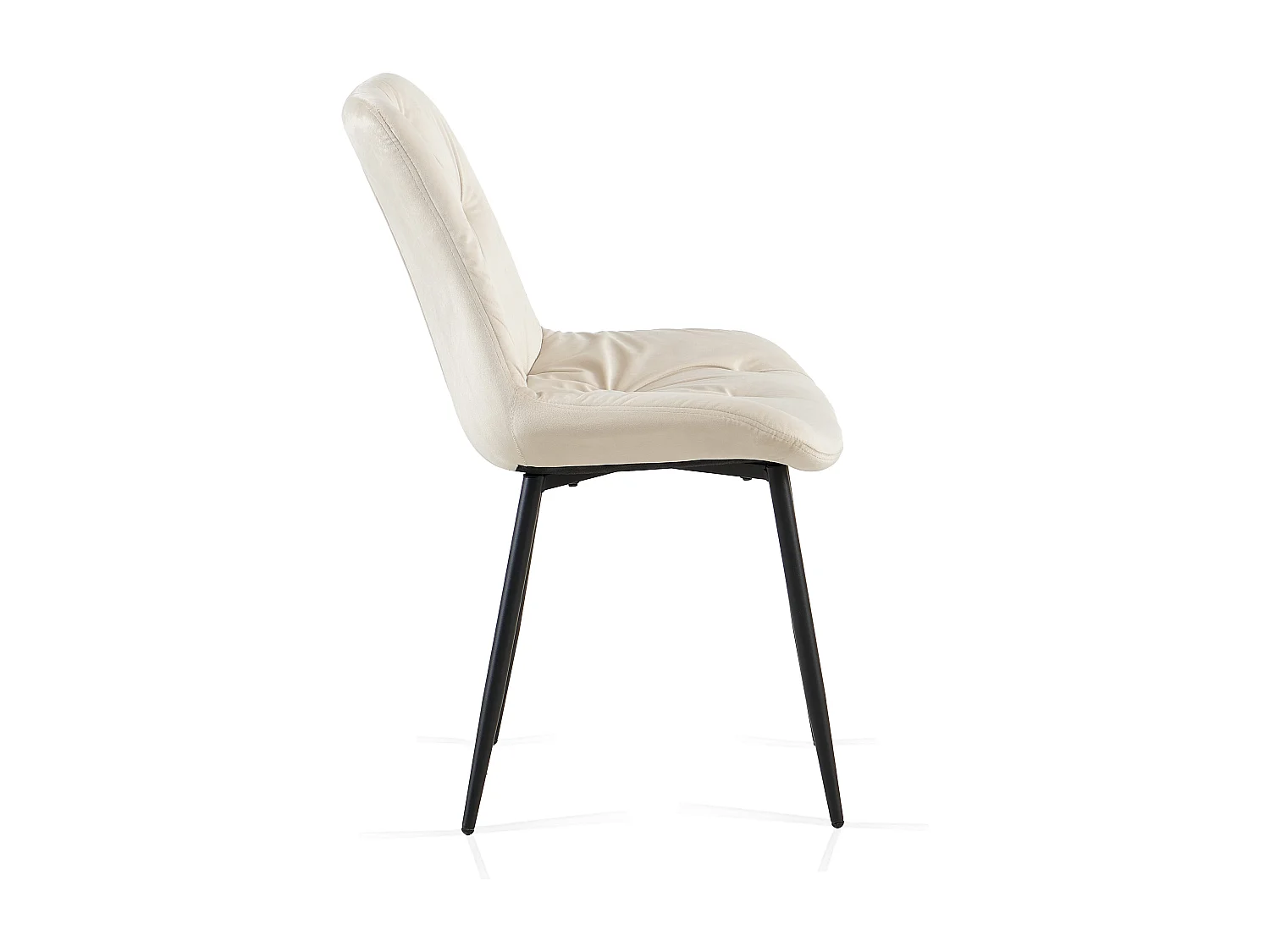 SONARA Modern Set of 4 Velvet Dining Chairs with Ergonomic Upholstered Seat