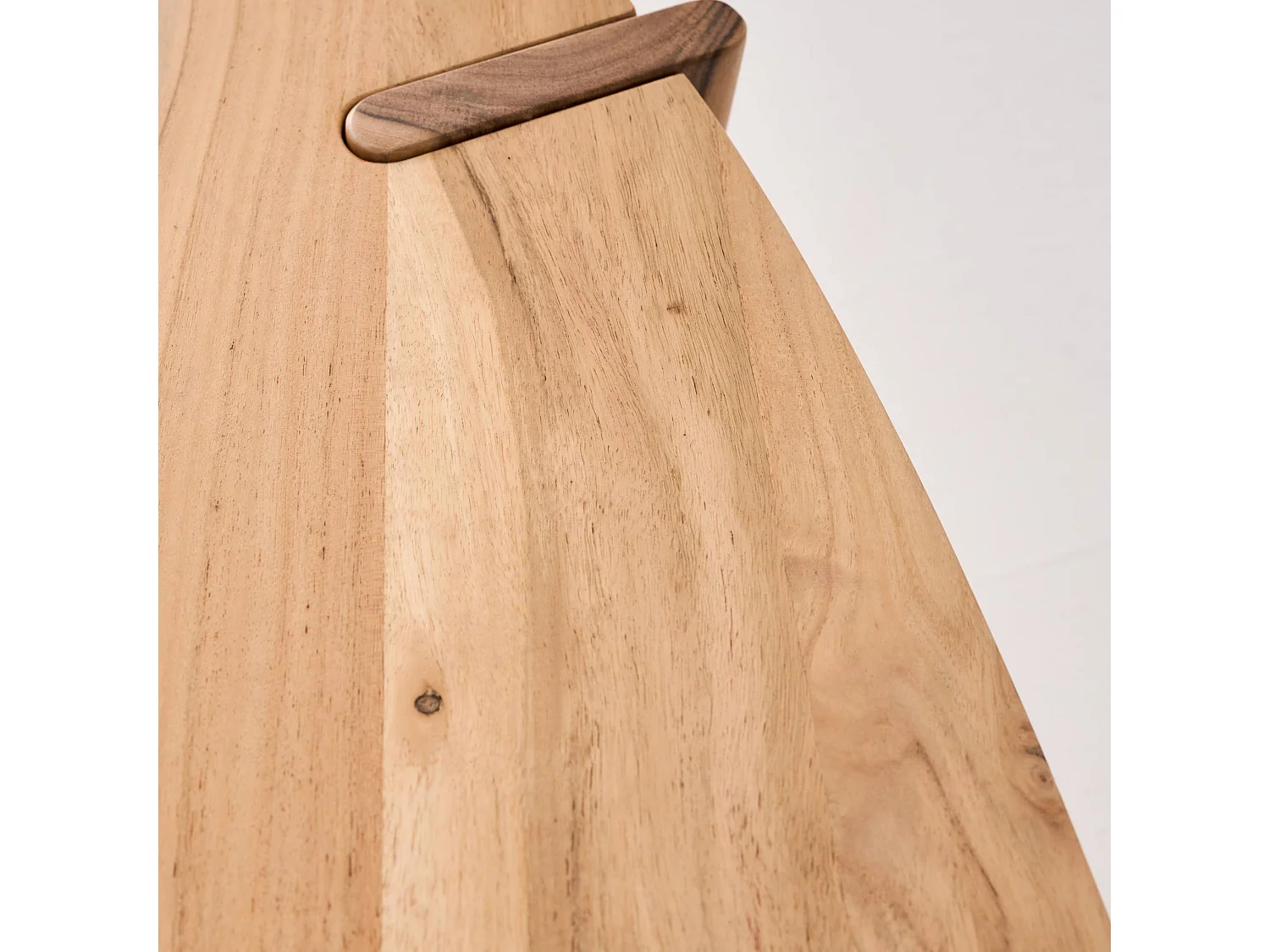 Tavolino ovale in legno di mango massello, 120cm, marrone naturale