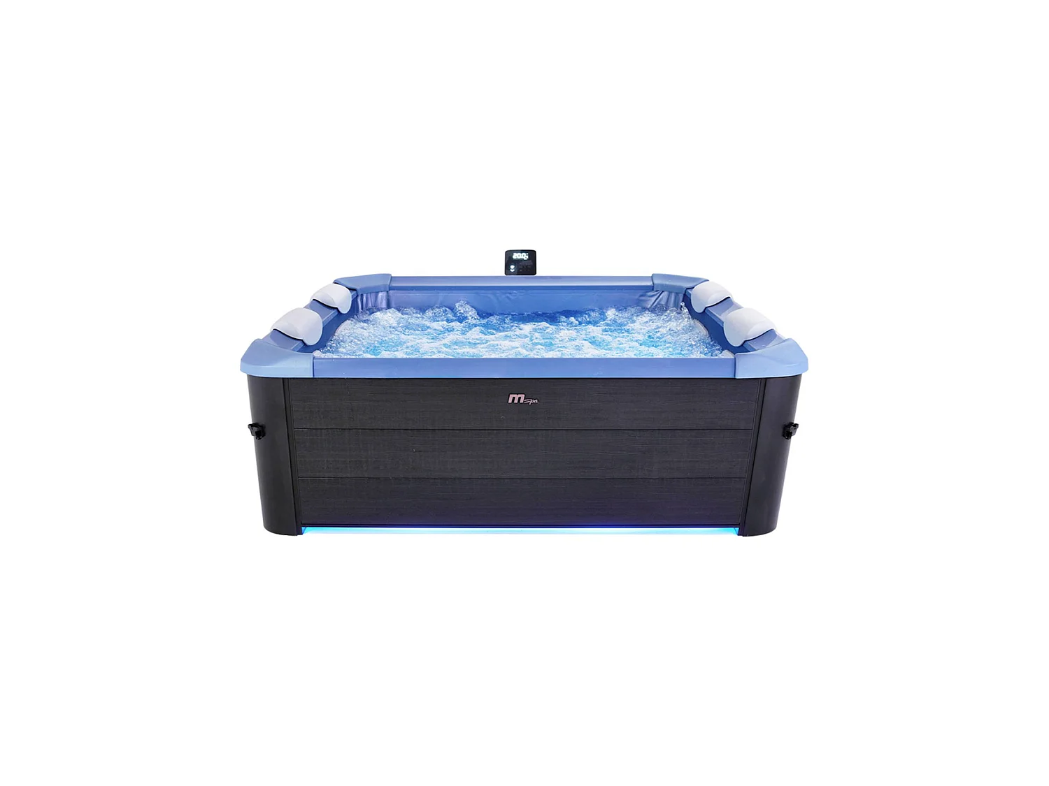 SPA rigide OSLO SAPPHIRE MSPA 6 personnes gris. 4 coussins. bâche incluse + housse thermique. hydromassages système